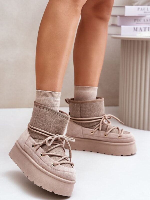 Śniegowce Model Mavora HY868-39 Beige - Step in style