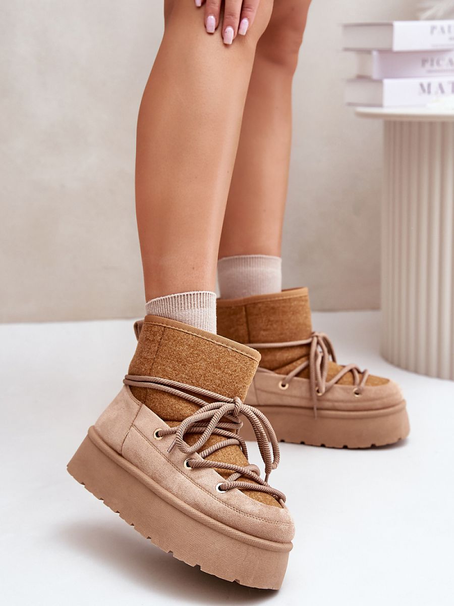 Śniegowce Model Mavora HY868-63 Brown - Step in style