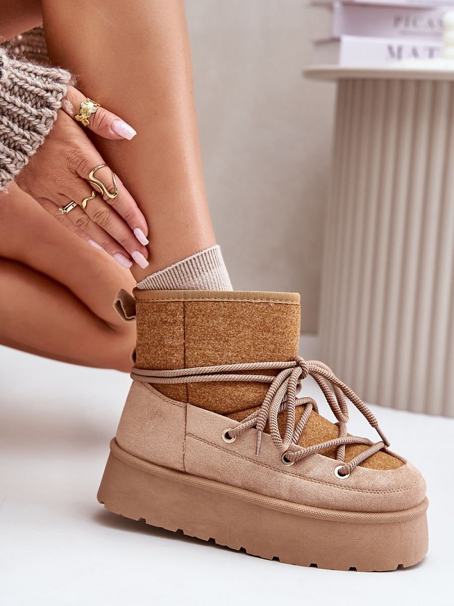 Śniegowce Model Mavora HY868-63 Brown - Step in style - obrazek 3