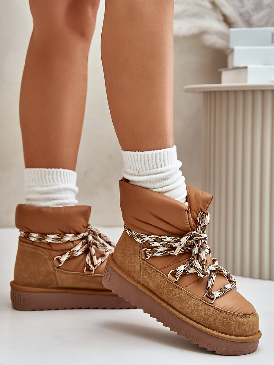 Śniegowce Model D.Franklin DFSH375003 Brown - Step in style - obrazek 3