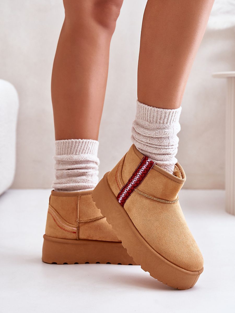 Śniegowce Model Lomessa 20221 Camel - Step in style - obrazek 3