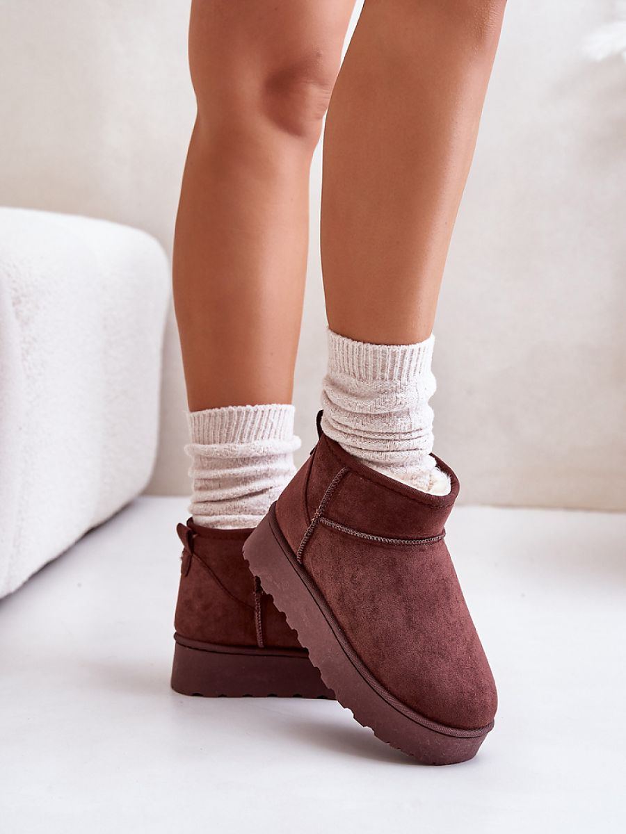 Śniegowce Model Xamella 20216-4H Dark Brown - Step in style - obrazek 3