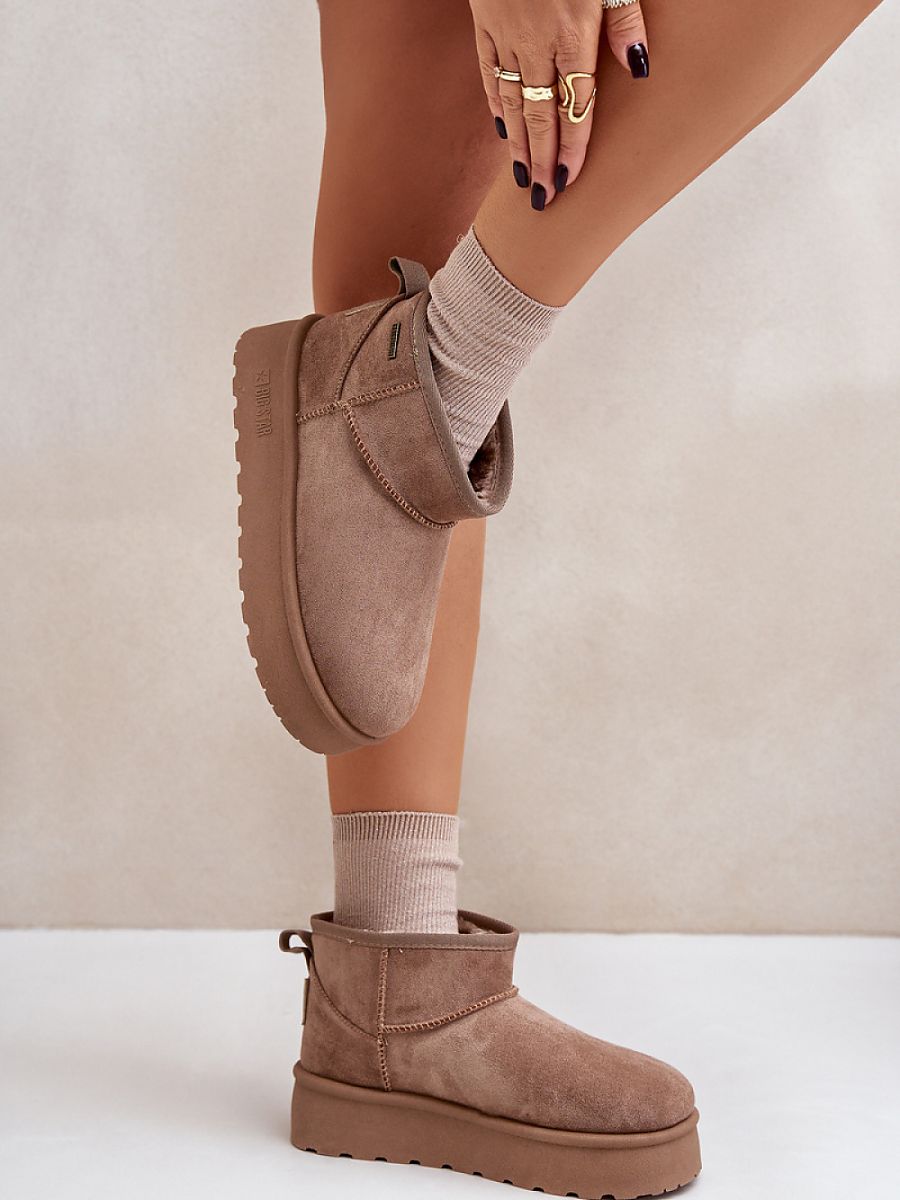 Śniegowce Model Big Star OO274A100 Beige - Step in style - obrazek 3