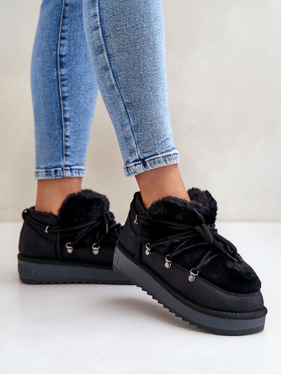 Śniegowce Model D.Franklin DFSH370011 Black - Step in style - obrazek 3