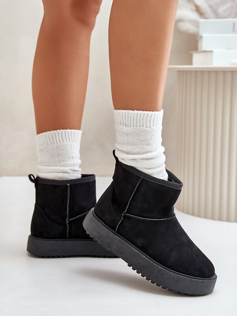 Śniegowce Model Atteria 24BT26-7408 Black - Step in style - obrazek 3