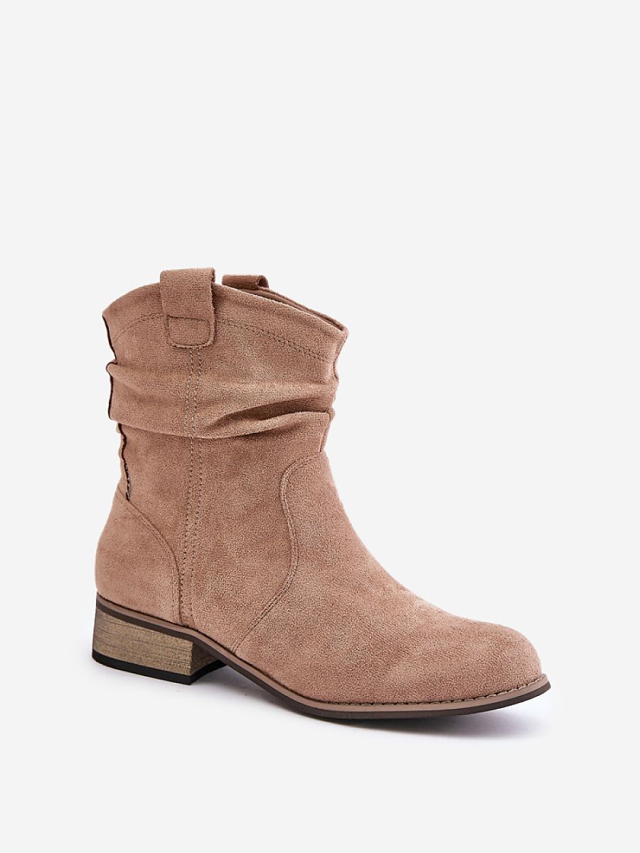 Botki Model Elletinnia 24BT02-3046 Beige - Step in style - obrazek 2