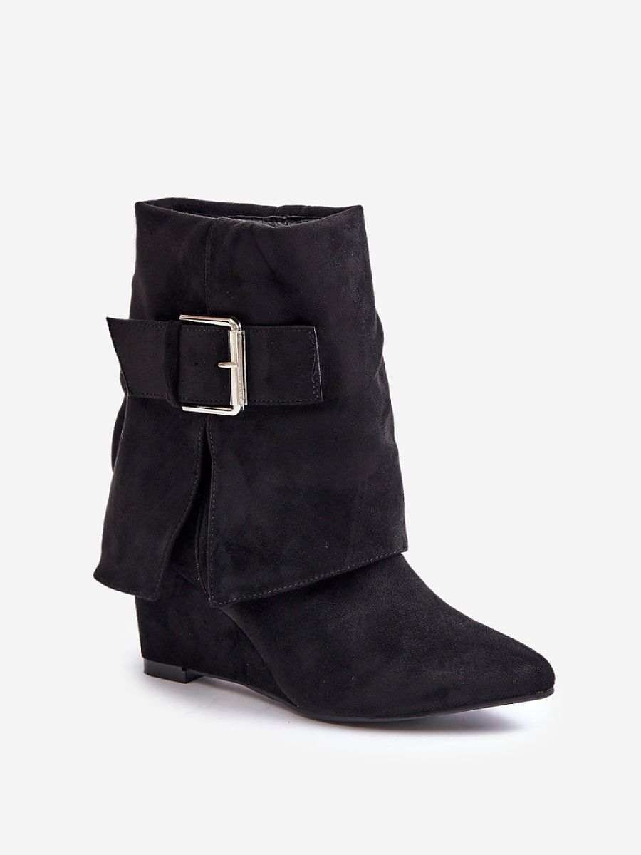 Botki Model Vortinia 1690A Black Zamsz - Step in style - obrazek 2