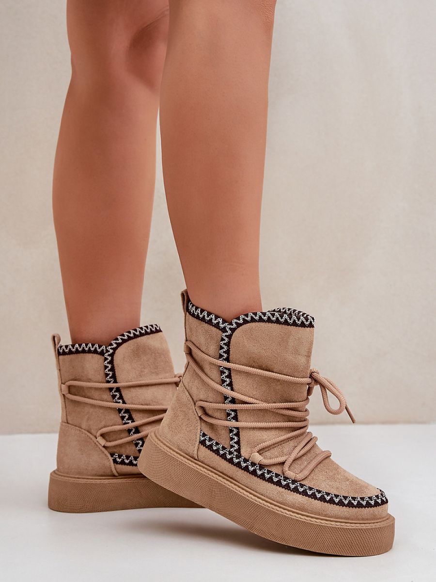 Śniegowce Model Naleris MD1094-8 Brown - Step in style - obrazek 3