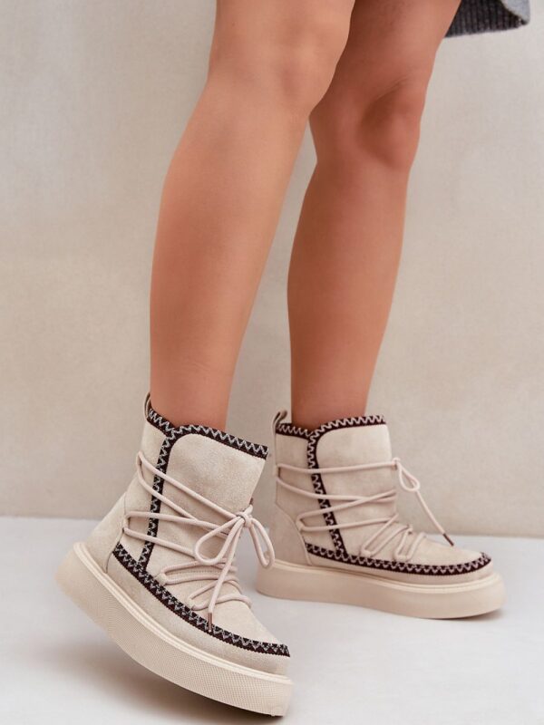 Śniegowce Model Naleris MD1094-7 Light Beige - Step in style