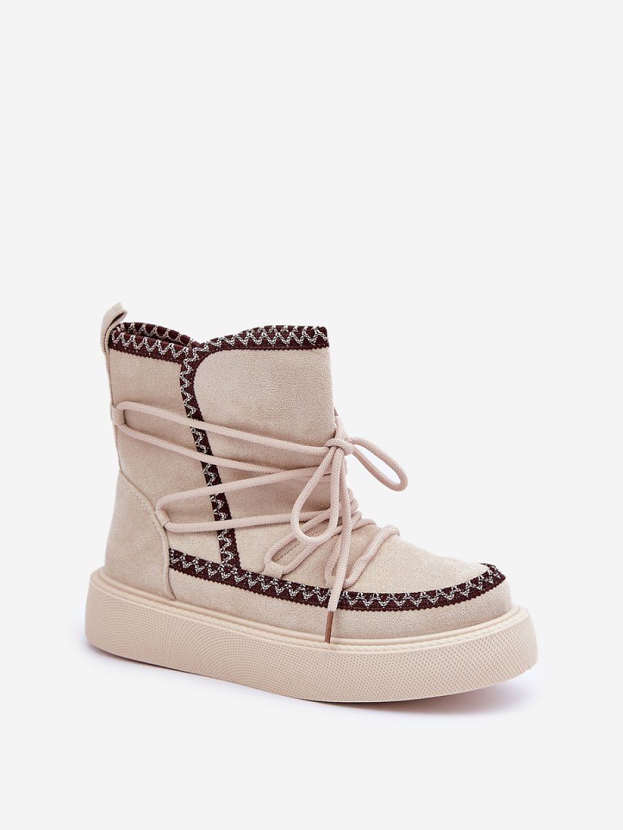 Śniegowce Model Naleris MD1094-7 Light Beige - Step in style - obrazek 2