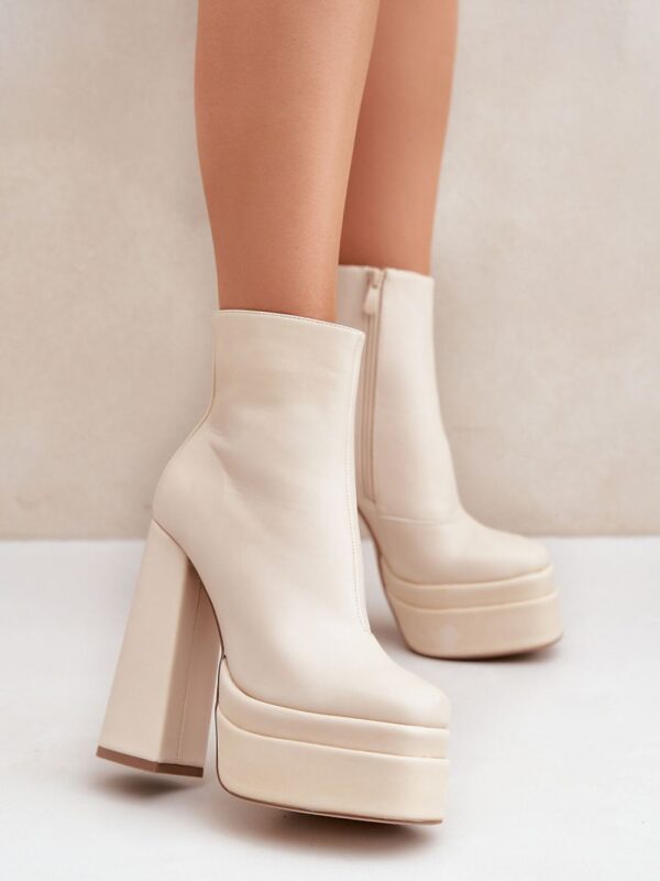 Botki Model Selahra JA-26 Light Beige - Step in style
