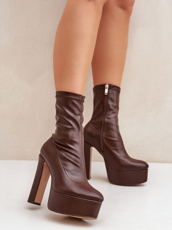 Botki Model Tennira C-243 Dark Brown - Step in style