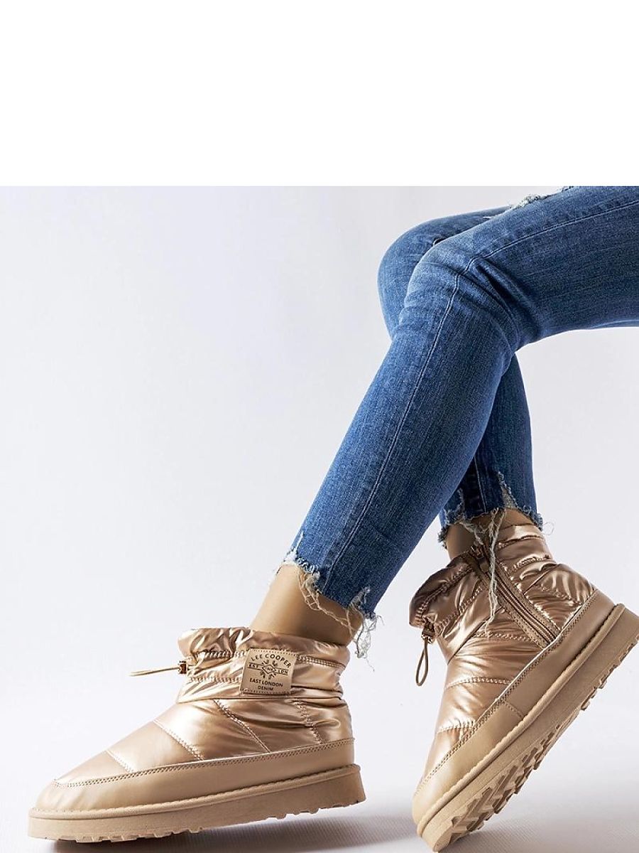 Złote śniegowce Lee Cooper LCJ-23-44-1965L - Solea - obrazek 2