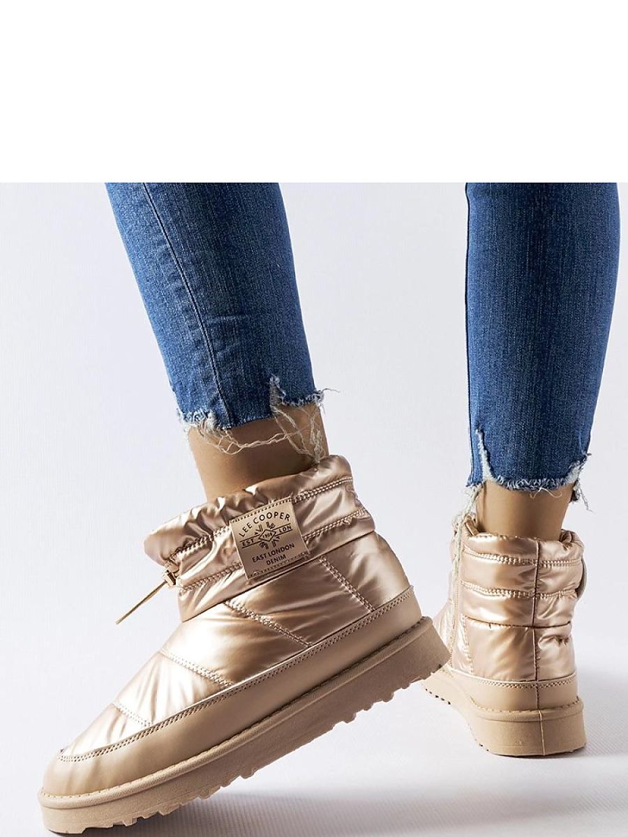 Złote śniegowce Lee Cooper LCJ-23-44-1965L - Solea - obrazek 3