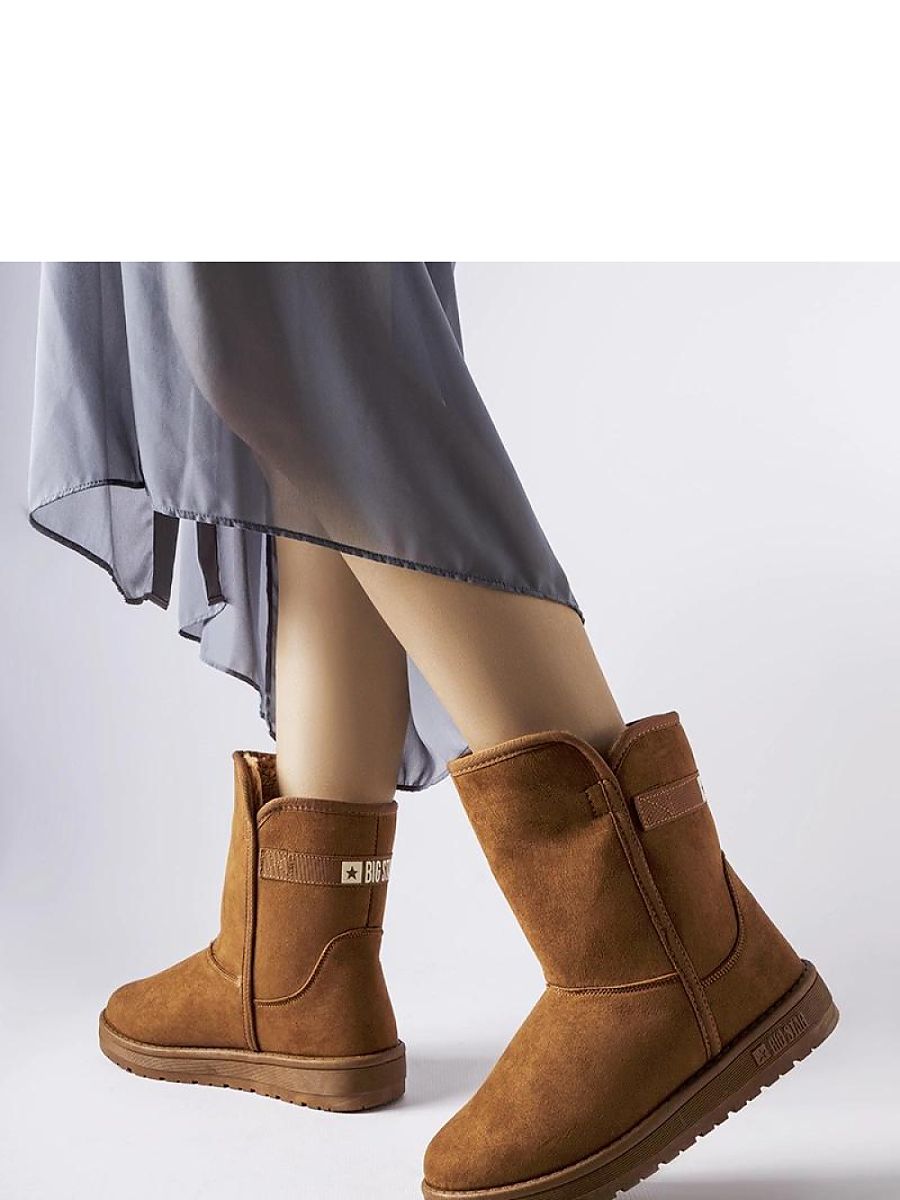 Brązowe śniegowce Big Star KK274616 - Solea - obrazek 3