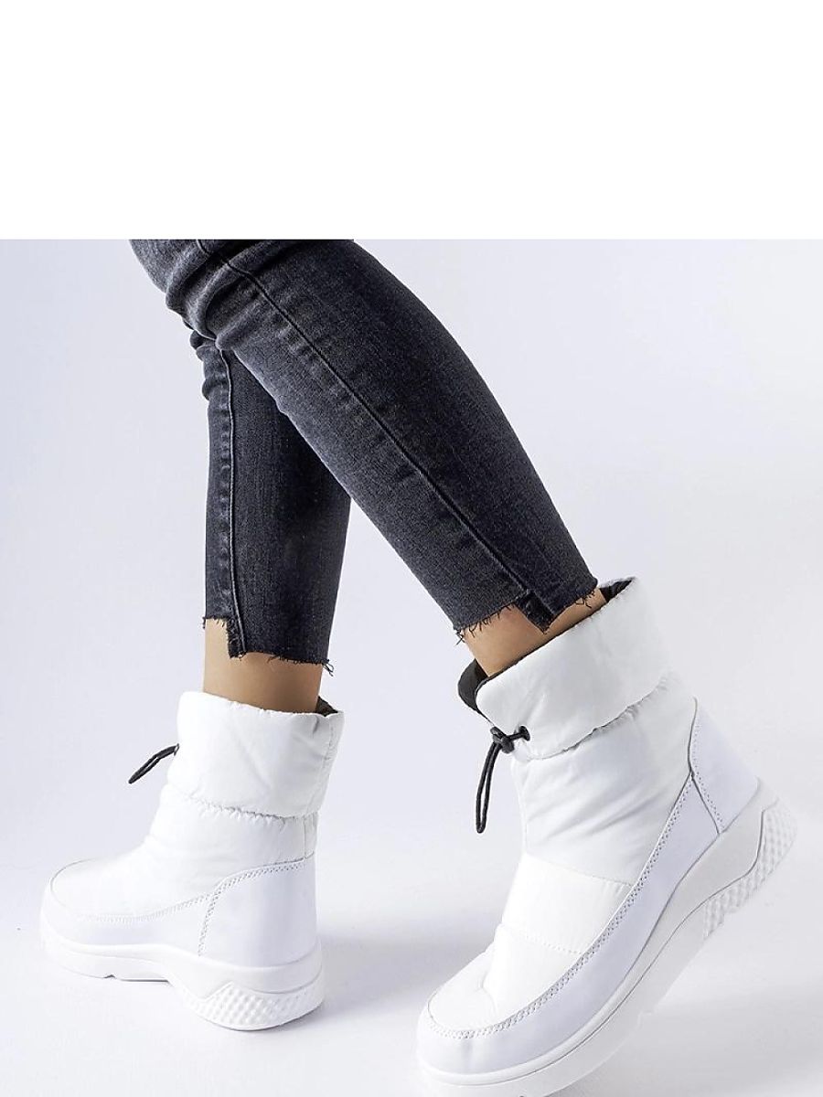 Białe damskie ocieplane śniegowce Jensen - Solea - obrazek 2