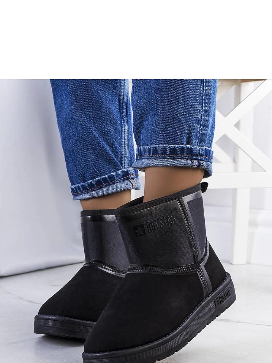 Czarne śniegowce damskie KK274614-906 - Solea