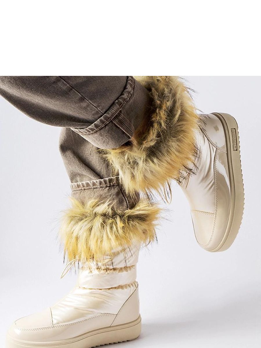 Beżowe ocieplane śniegowce MM274380 - Solea - obrazek 3