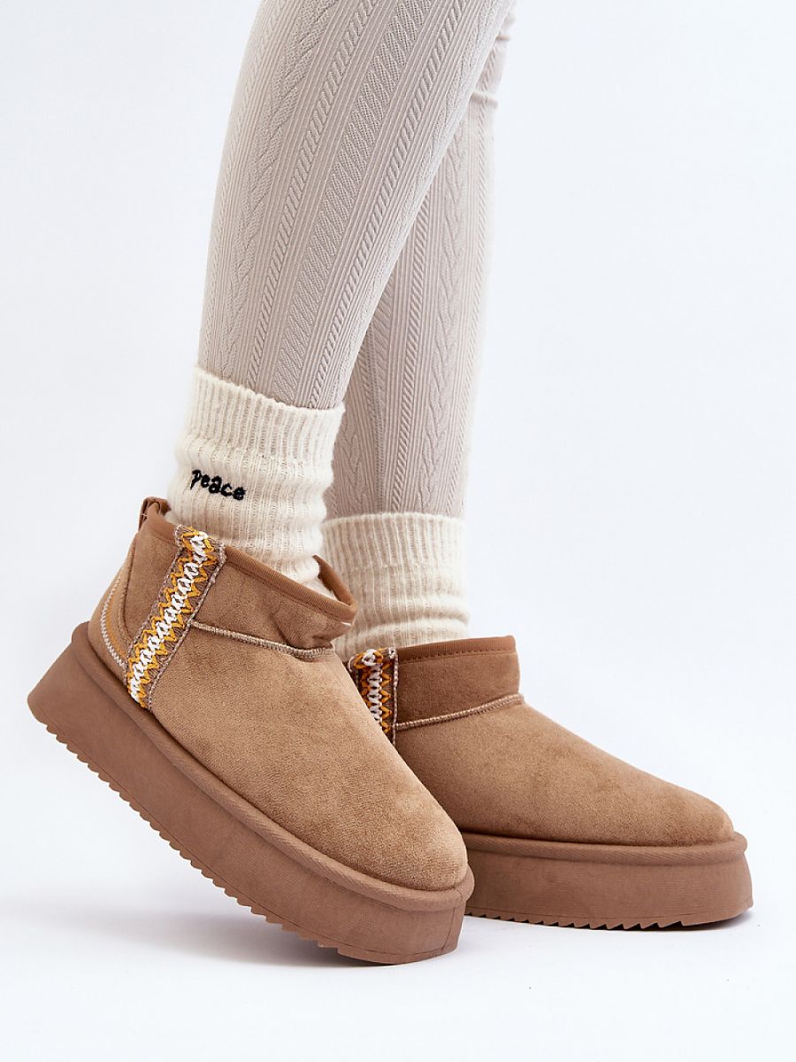 Śniegowce Model Udra UA-1833 Light Brown - Step in style