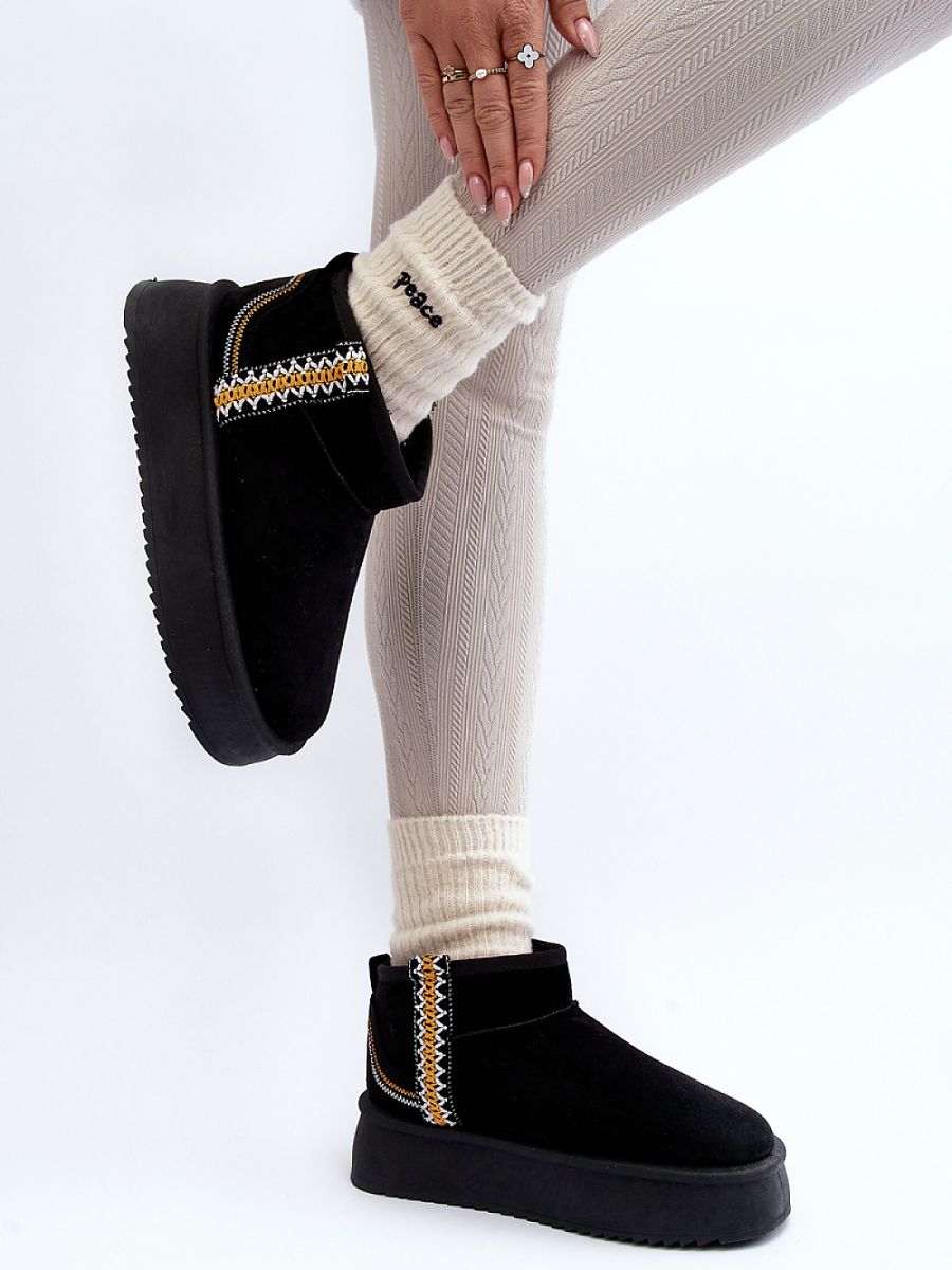 Śniegowce Model Udra UA-1833 Black - Step in style - obrazek 3