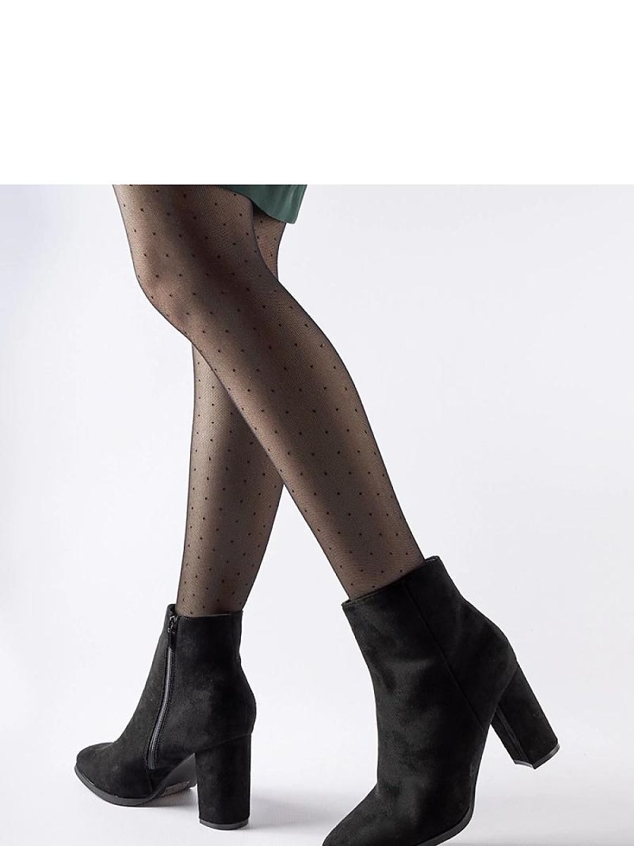 Czarne botki na słupku Torricelli - Solea - obrazek 3