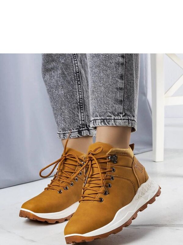 Brązowe ocieplane traperki damskie Adleri - Solea