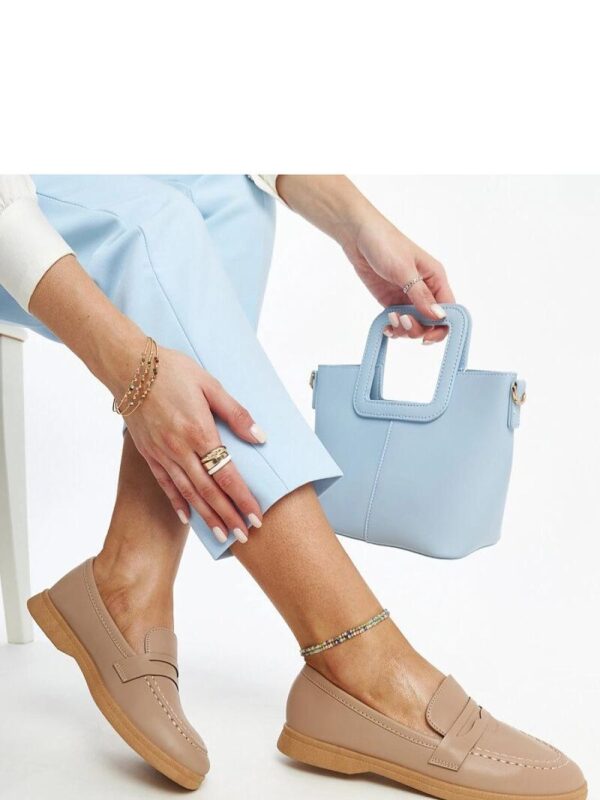 Brązowe klasyczne mokasyny Nawrah - Solea