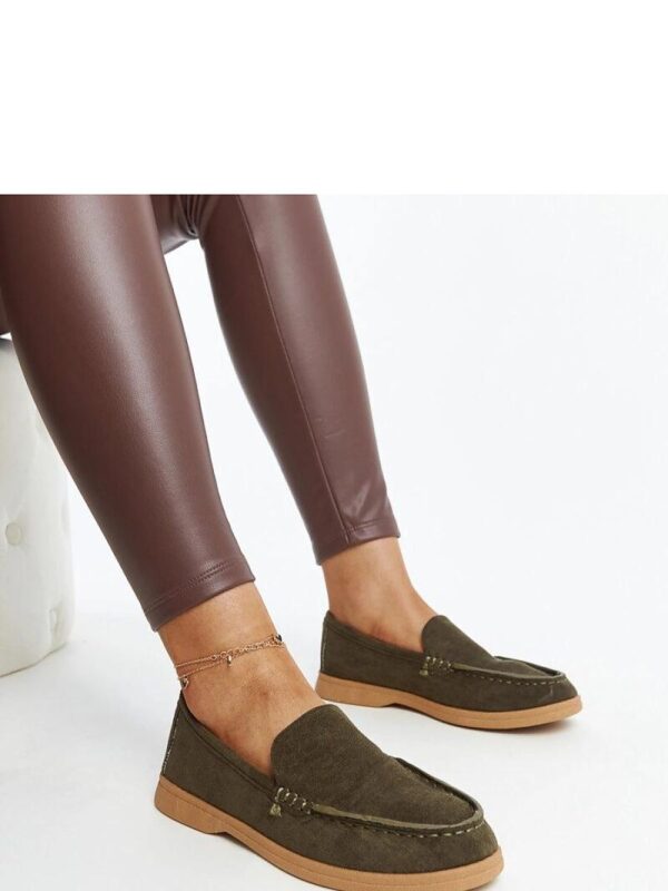 Ciemnozielone zamszowe półbuty Rumay - Solea