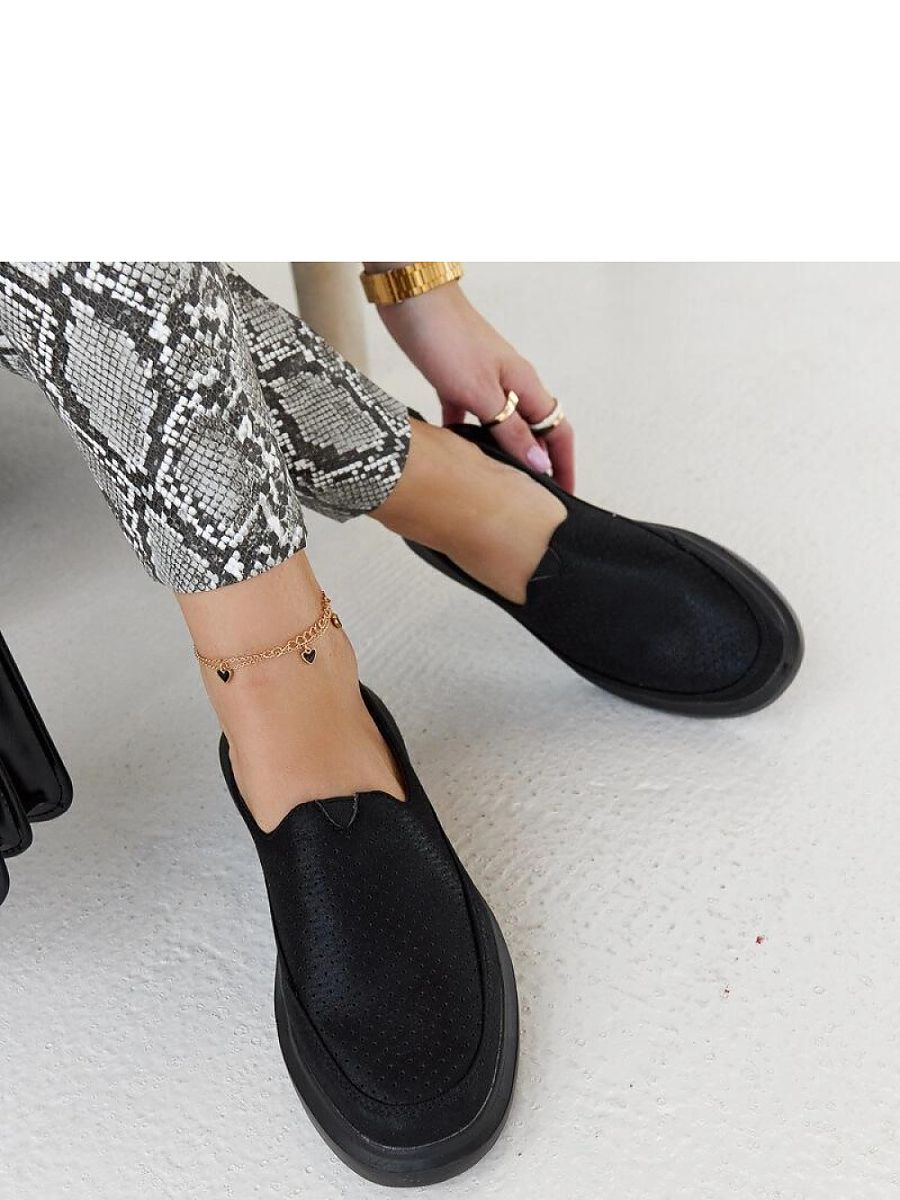 Czarne półbuty Marcie - Solea - obrazek 2