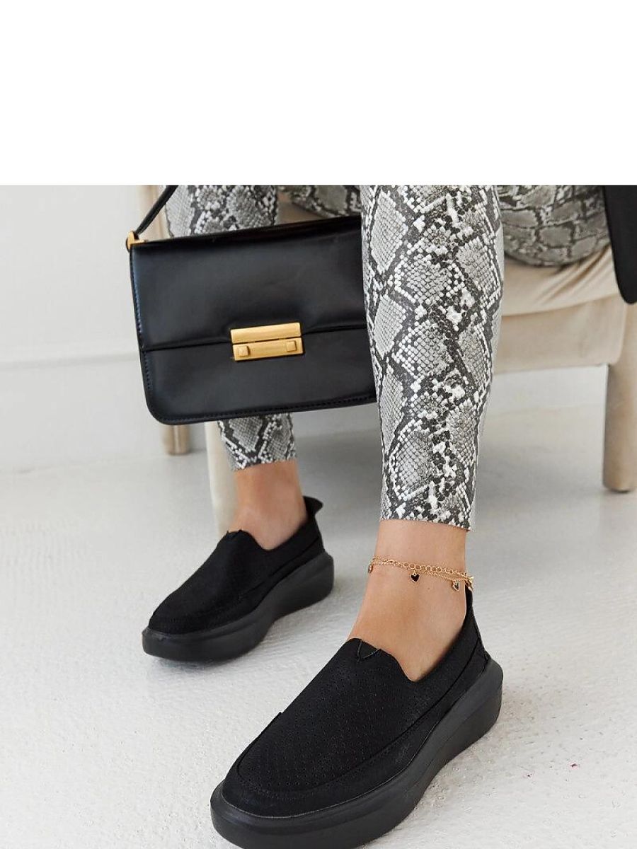 Czarne półbuty Marcie - Solea - obrazek 3