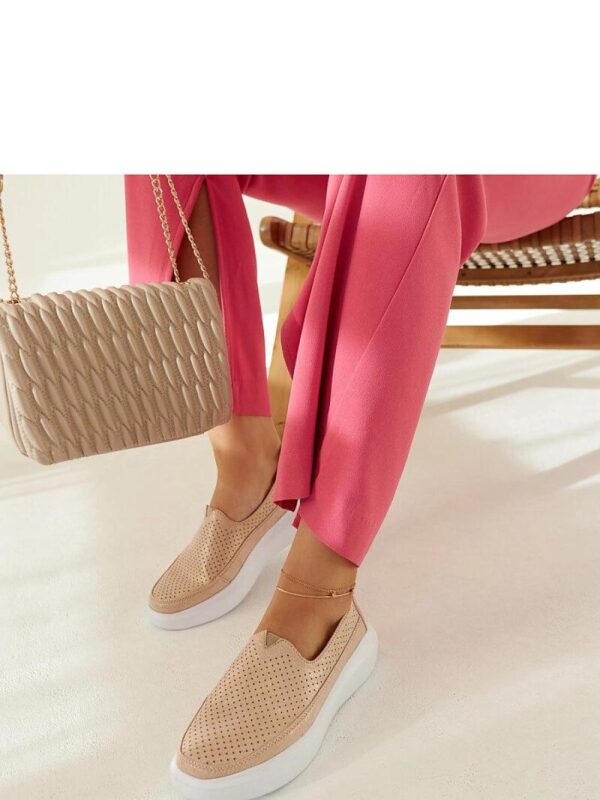 Złote półbuty Marcie - Solea