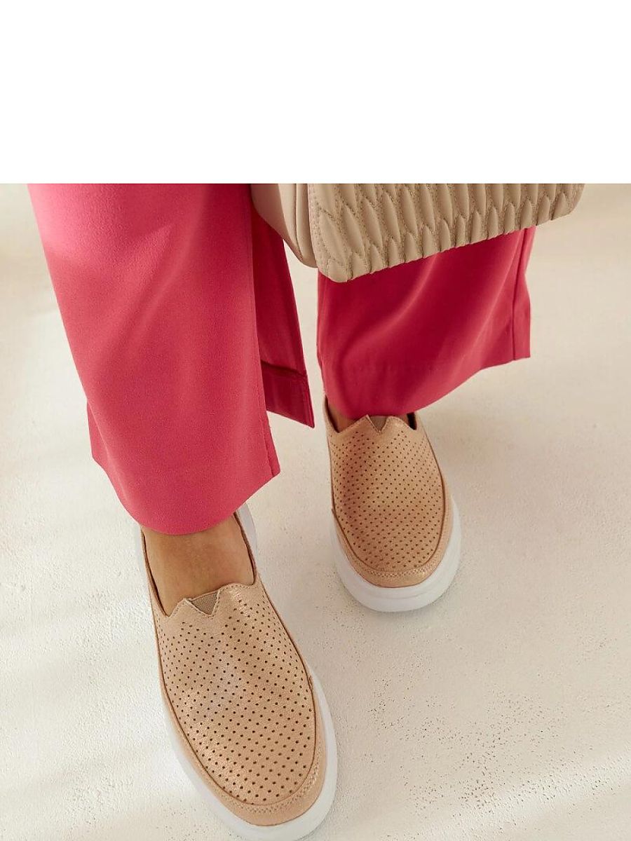 Złote półbuty Marcie - Solea - obrazek 4