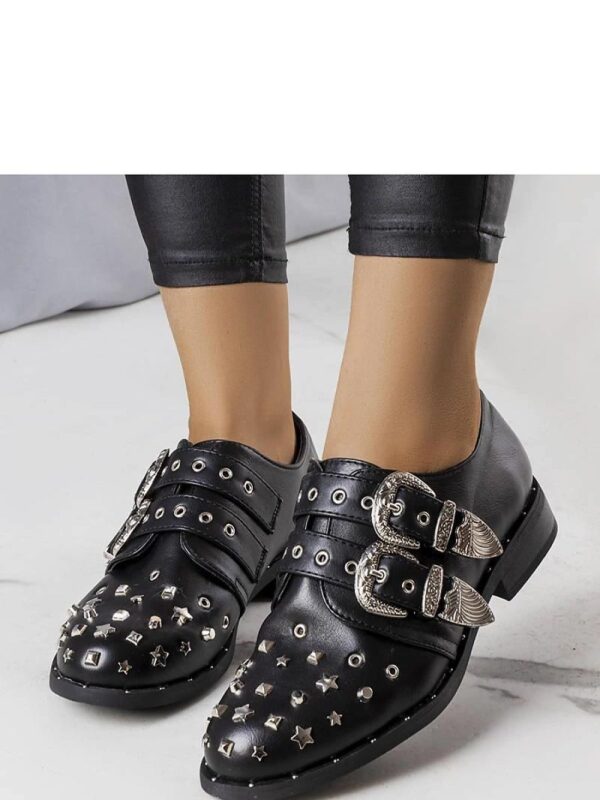 Czarne półbuty Boisi - Solea