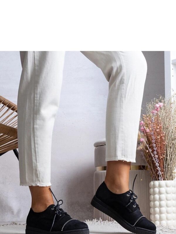 Czarne półbuty damskie Vista - Solea