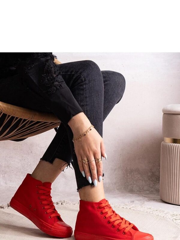 Czerwone wysokie trampki Rafife - Solea