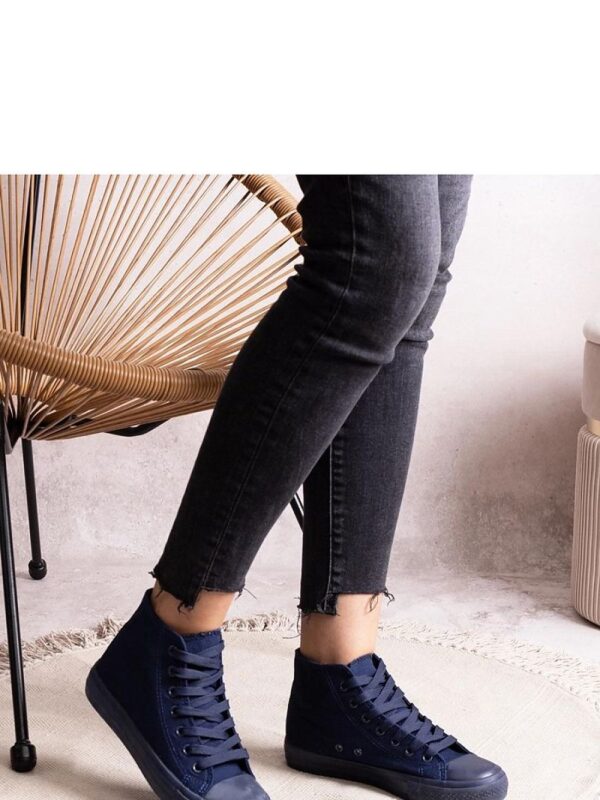 Granatowe wysokie trampki Rafife - Solea