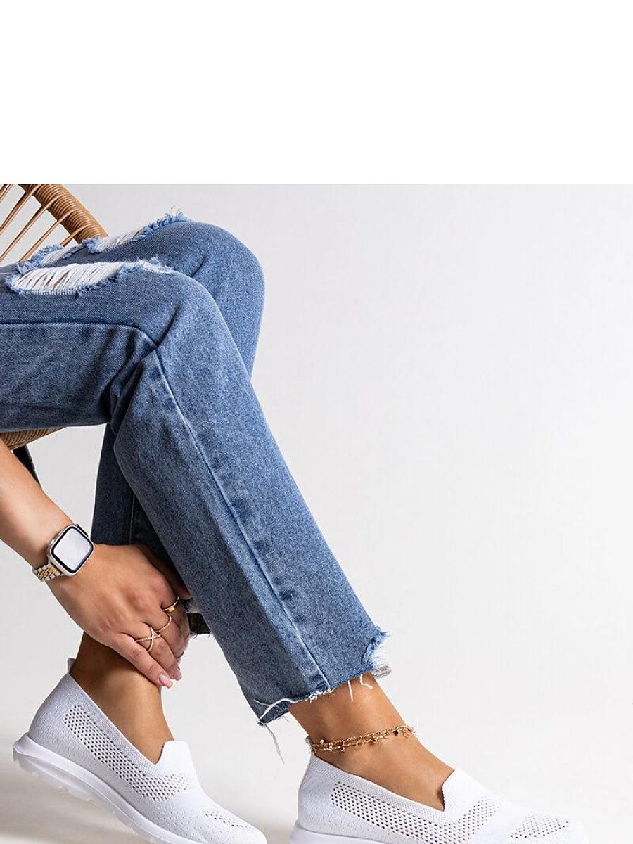 Białe tenisówki na piankowej podeszwie Rahima - Solea