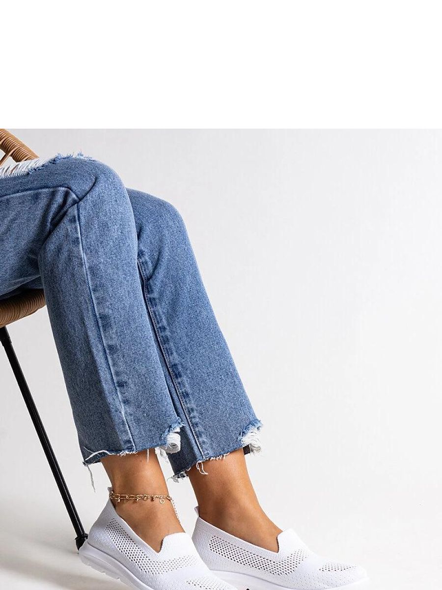 Białe tenisówki na piankowej podeszwie Rahima - Solea - obrazek 2