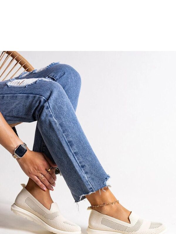 Beżowe tenisówki na piankowej podeszwie Rahima - Solea