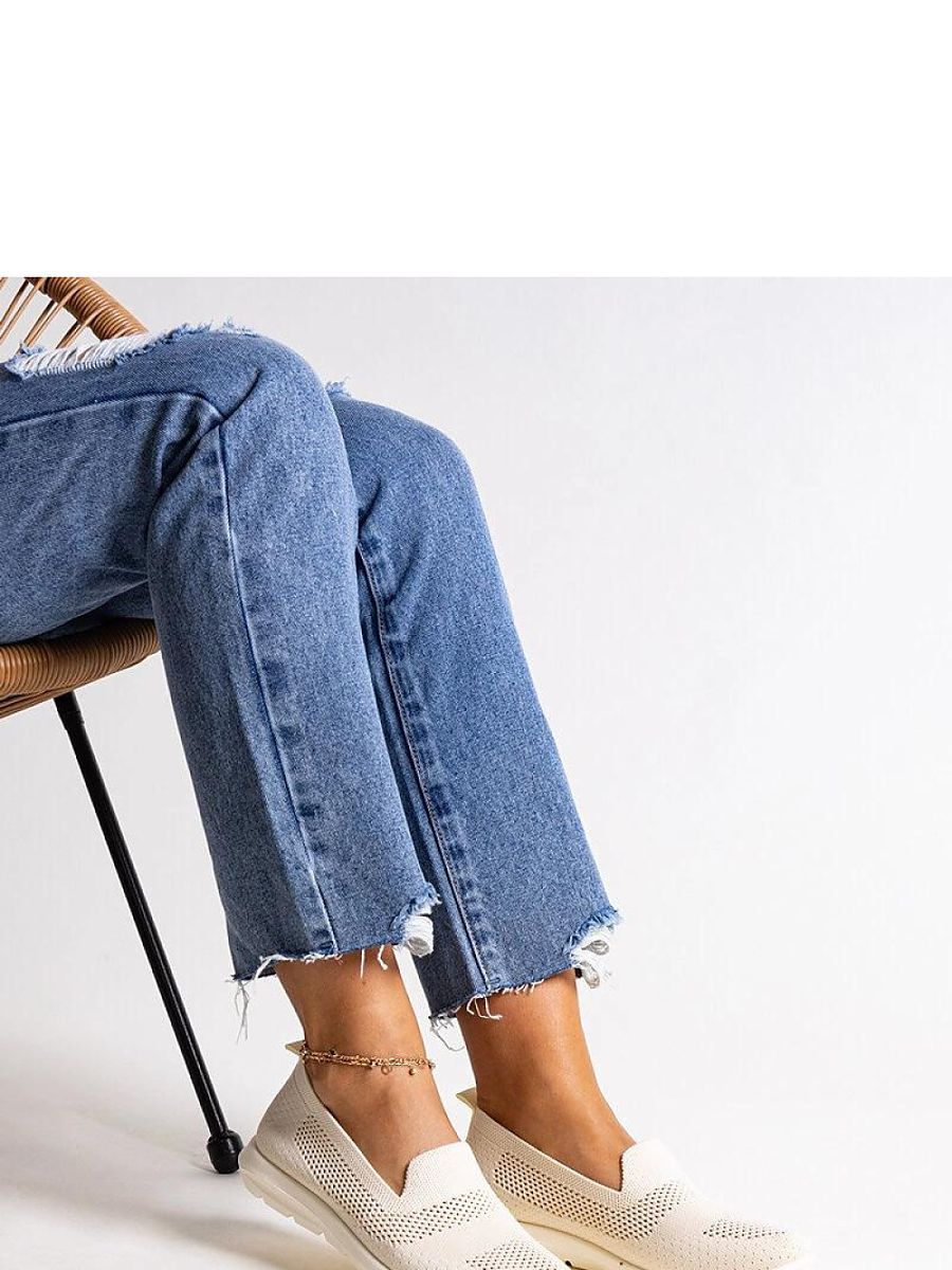 Beżowe tenisówki na piankowej podeszwie Rahima - Solea - obrazek 2