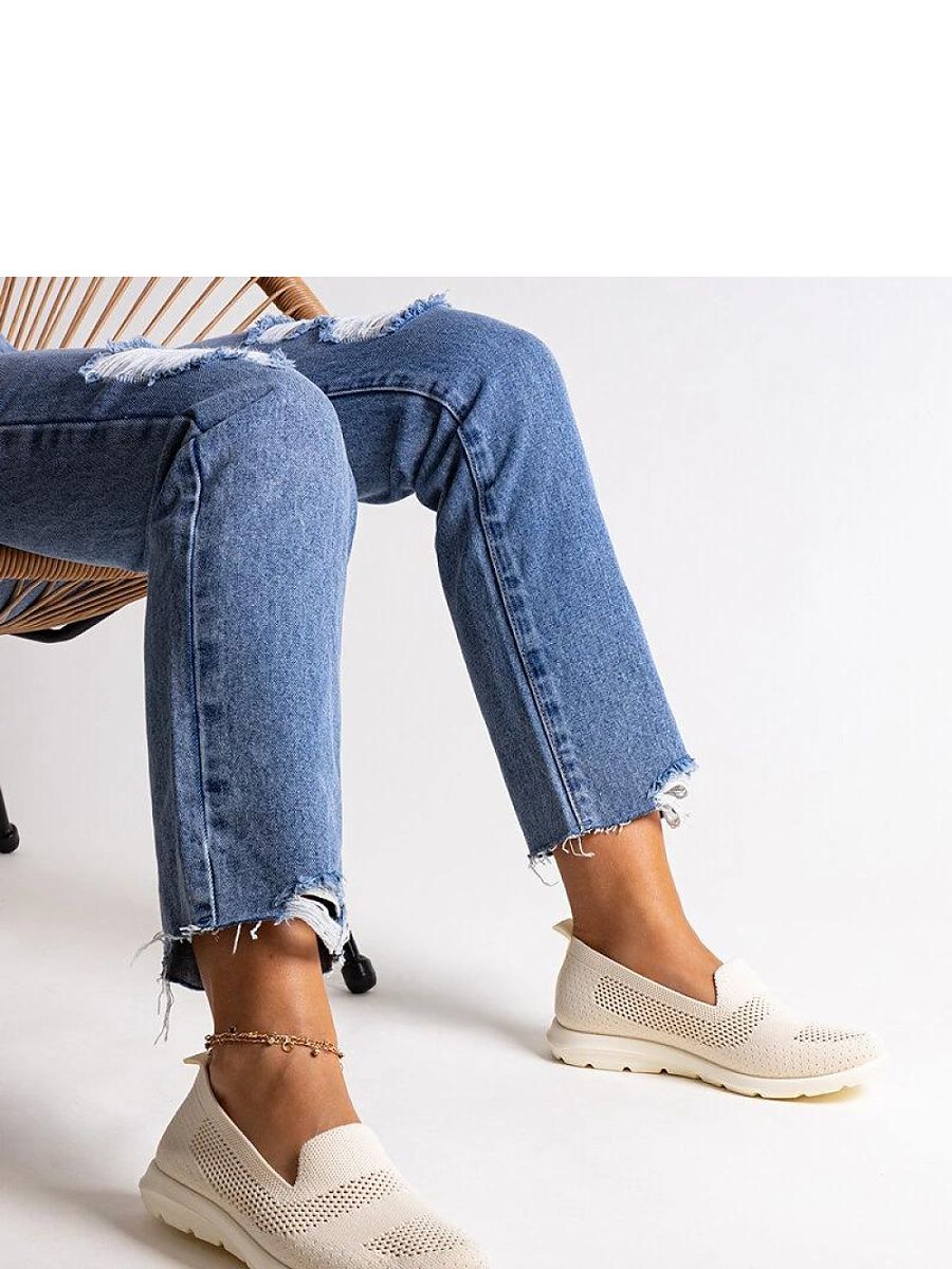 Beżowe tenisówki na piankowej podeszwie Rahima - Solea - obrazek 3