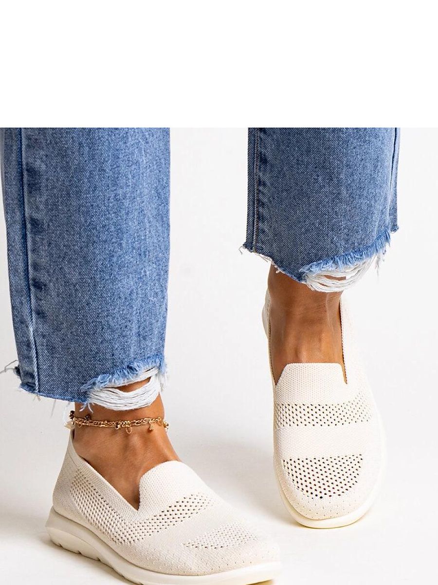 Beżowe tenisówki na piankowej podeszwie Rahima - Solea - obrazek 4