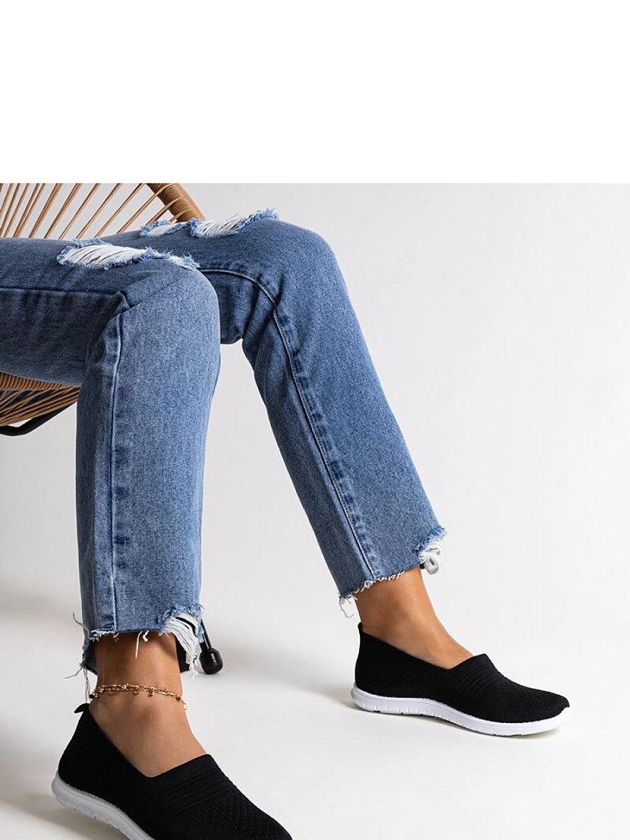 Czarne wsuwane tenisówki Shalha - Solea