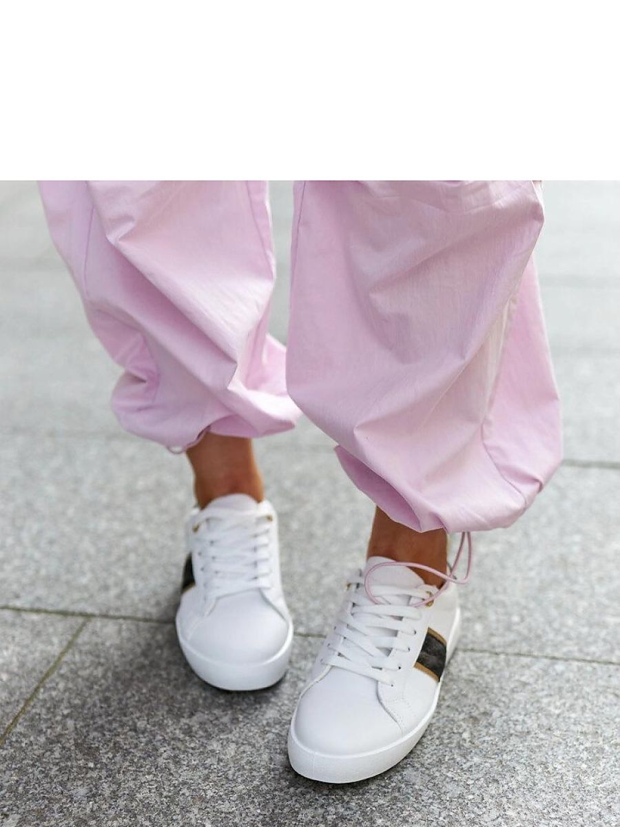 Białe sneakersy z ozdobnym paskiem Grada - Solea - obrazek 4