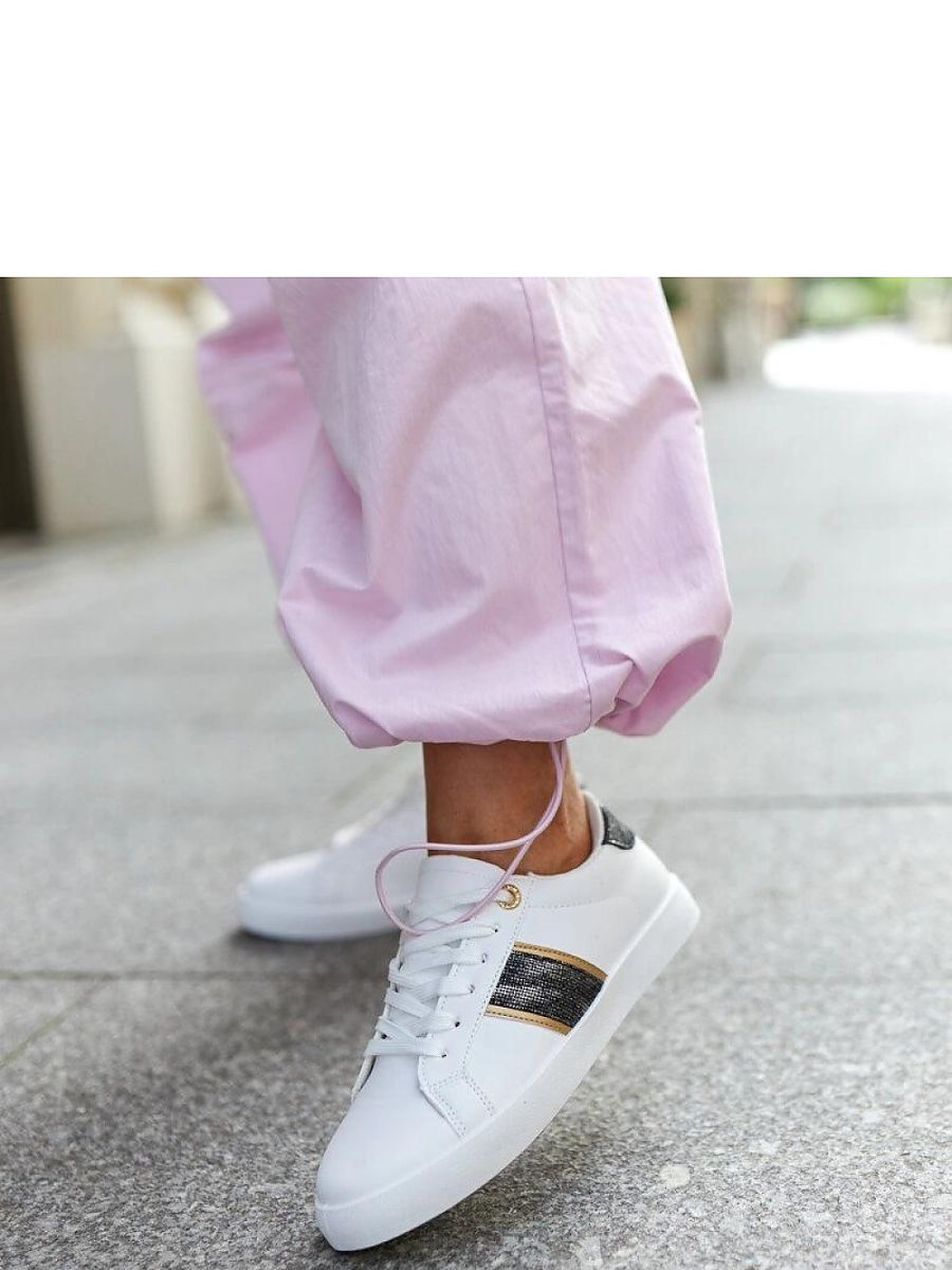 Białe sneakersy z ozdobnym paskiem Grada - Solea - obrazek 6