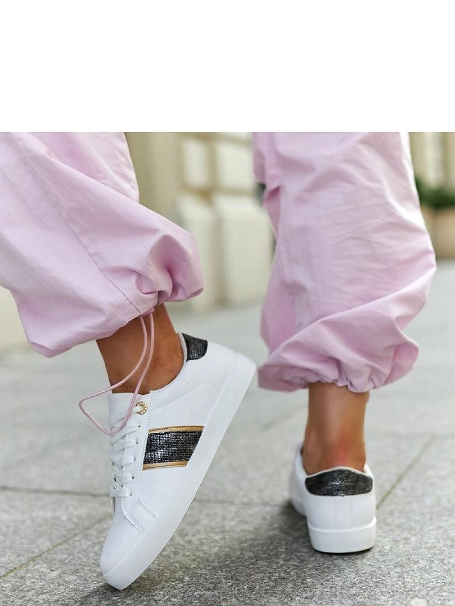 Białe sneakersy z ozdobnym paskiem Grada - Solea - obrazek 7