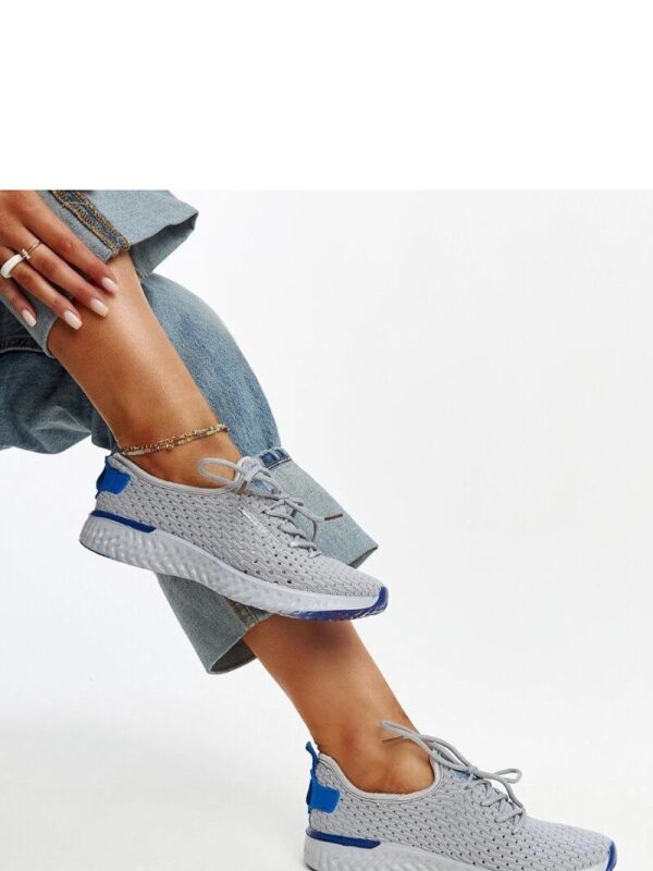 Szare materiałowe sneakersy damskie CROSS JEANS - Solea