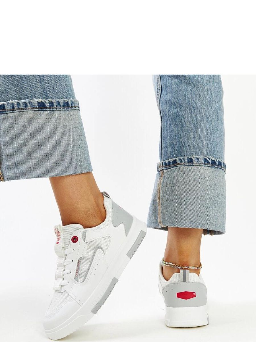 Białe sneakersy damskie CROSS JEANS - Solea - obrazek 5