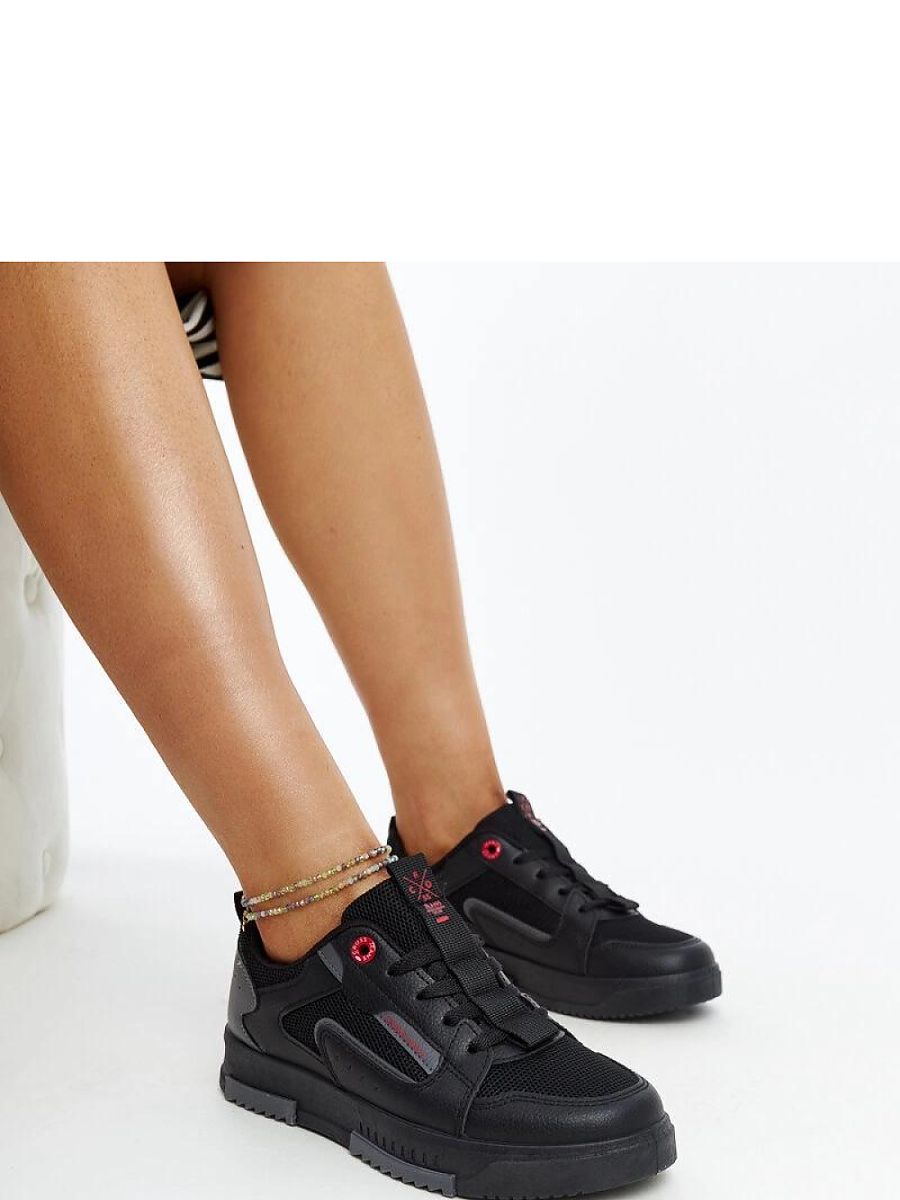 Czarno-szare sneakersy damskie CROSS JEANS LL2R4012C - Solea