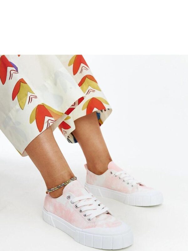 Różowe materiałowe trampki Jerina - Solea